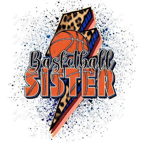 Retro Basketball Sister Png, Cheetah Leopard Basketball Sublimation Designs  Downloads, Sport Sis Life Funny Shirt Design Sports Clipart File 