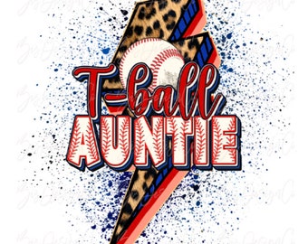 T-Ball AUNTIE png, Retro Cheetah leopard T ball, Tee Ball sublimation designs download T-Ball Auntie life shirt tshirt design sports clipart