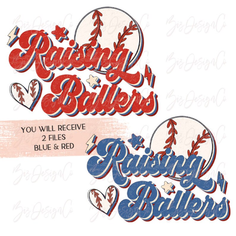 Retro Raising Ballers PNG, Groovy Baseball MAMA Png, Vintage Baseball ...