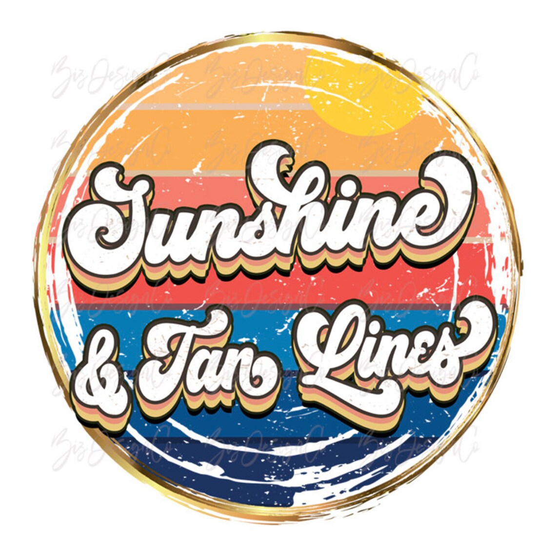 Sunshine and Tan Lines PNG Retro Summer Vibes Shirts for - Etsy
