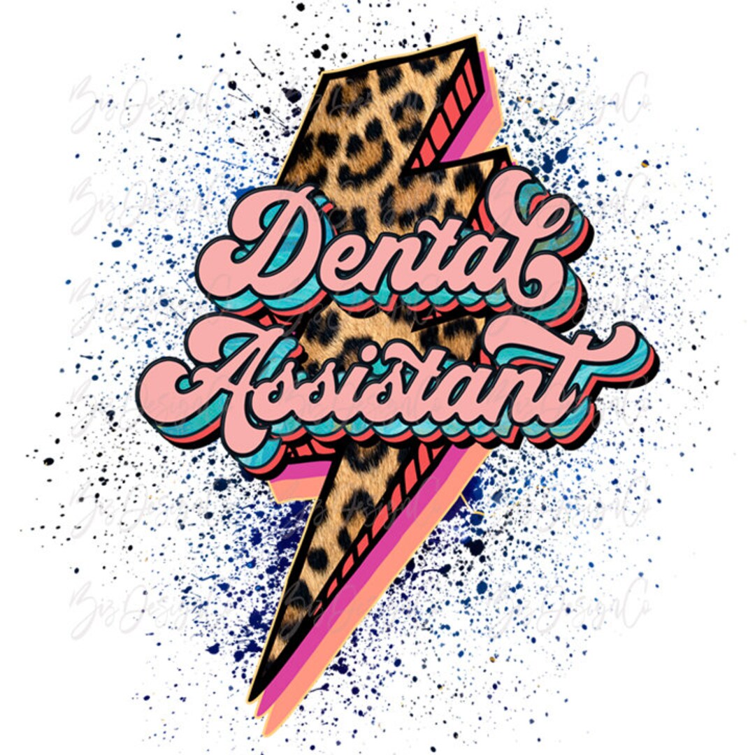 Dental Assistant Png, Dentist Sublimation Designs Downloads, Retro Pink
