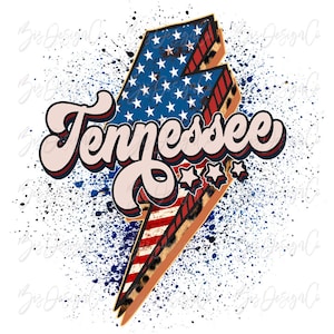 Tennessee staat png, 4 juli png, TN Retro Leopard 4 juli bestanden voor sublimatie downloaden Patriottisch shirt clipart, Amerika staten