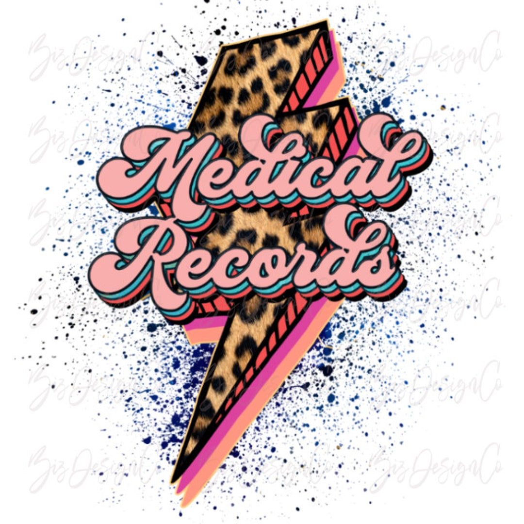 Medical Records Png, Leopard Medical Sublimation Designs Downloads