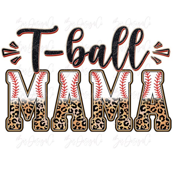 T-Ball MAMA png, Retro Cheetah leopard T ball, Tee Ball sublimation designs download, sport mama life MOM shirt tshirt design sports clipart