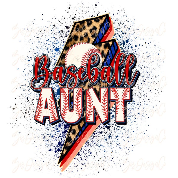 Baseball Aunt png, Cheetah leopard baseball sublimation designs downloads, sport mom life shirt retro shirt tshirt mug design sports clipart