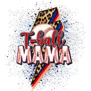 T-Ball MAMA png, Retro Cheetah leopard T ball, Tee Ball sublimation designs download, sport mama life MOM shirt tshirt design sports clipart