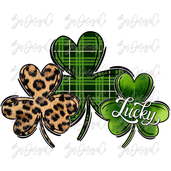 St patricks day sublimation png, st patricks day sublimation designs downloads, Green leopard lucky clover png, st. patrick's day lucky png