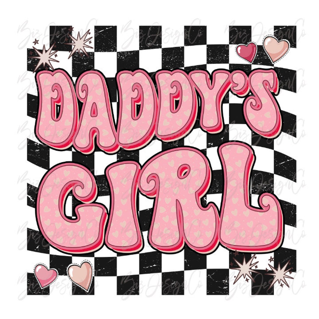 Daddy's Girl Png,, Groovy Girl Sublimation Designs Downloads, Vintage ...