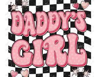 Daddy's girl png,, Groovy girl sublimation designs downloads, Vintage baby Toddler daddys girl shirt clipart, valentines day tshirt download
