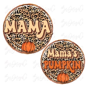 Fall Mama png, Mama&#39;s Pumpkin png, Retro thanksgiving sublimation designs downloads, autumn mama mini, mother daughter matching shirts files