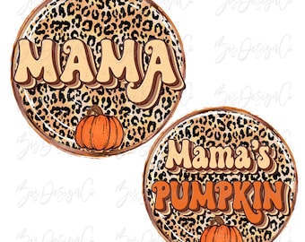 Fall Mama png, Mama&#39;s Pumpkin png, Retro thanksgiving sublimation designs downloads, autumn mama mini, mother daughter matching shirts files