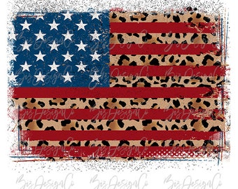 Leopard american flag png, Distressed American flag background png, 4th of july png files for sublimation download tshirt design files shirt