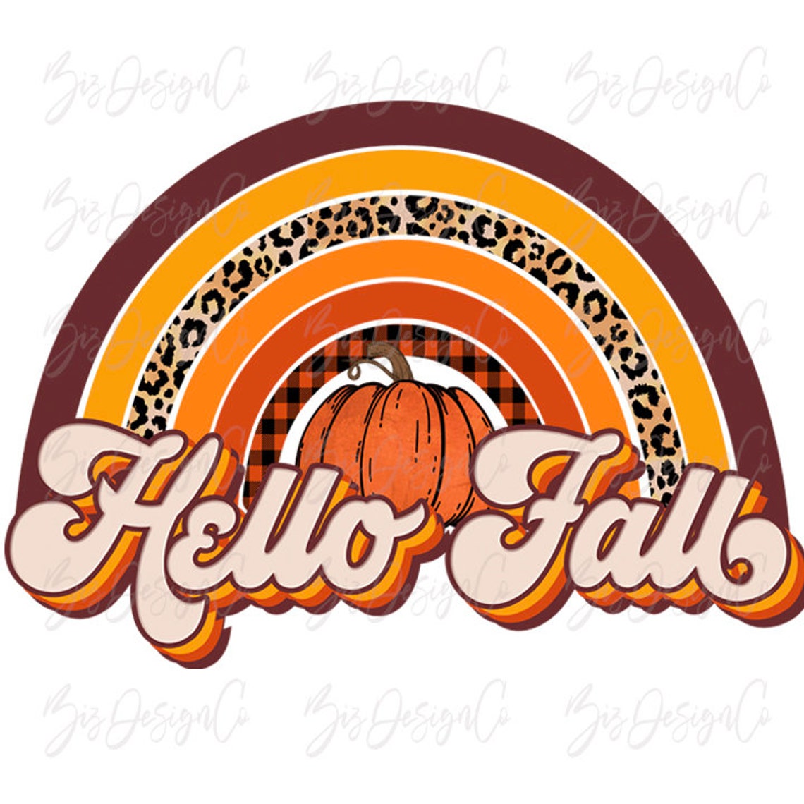 Hello Fall Png Retro Fall Sublimation Designs Downloads Fall - Etsy