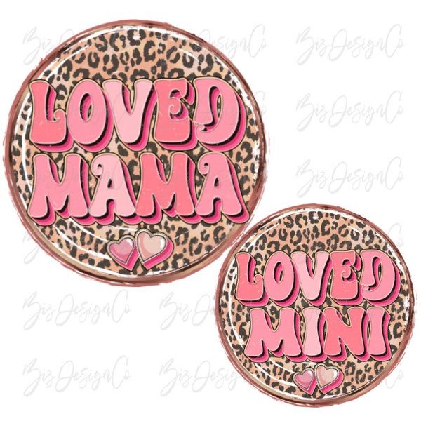 Valentine mama and mini png, valentine sublimation designs downloads, Retro leopard valentine's day shirt png mother daughter matching files