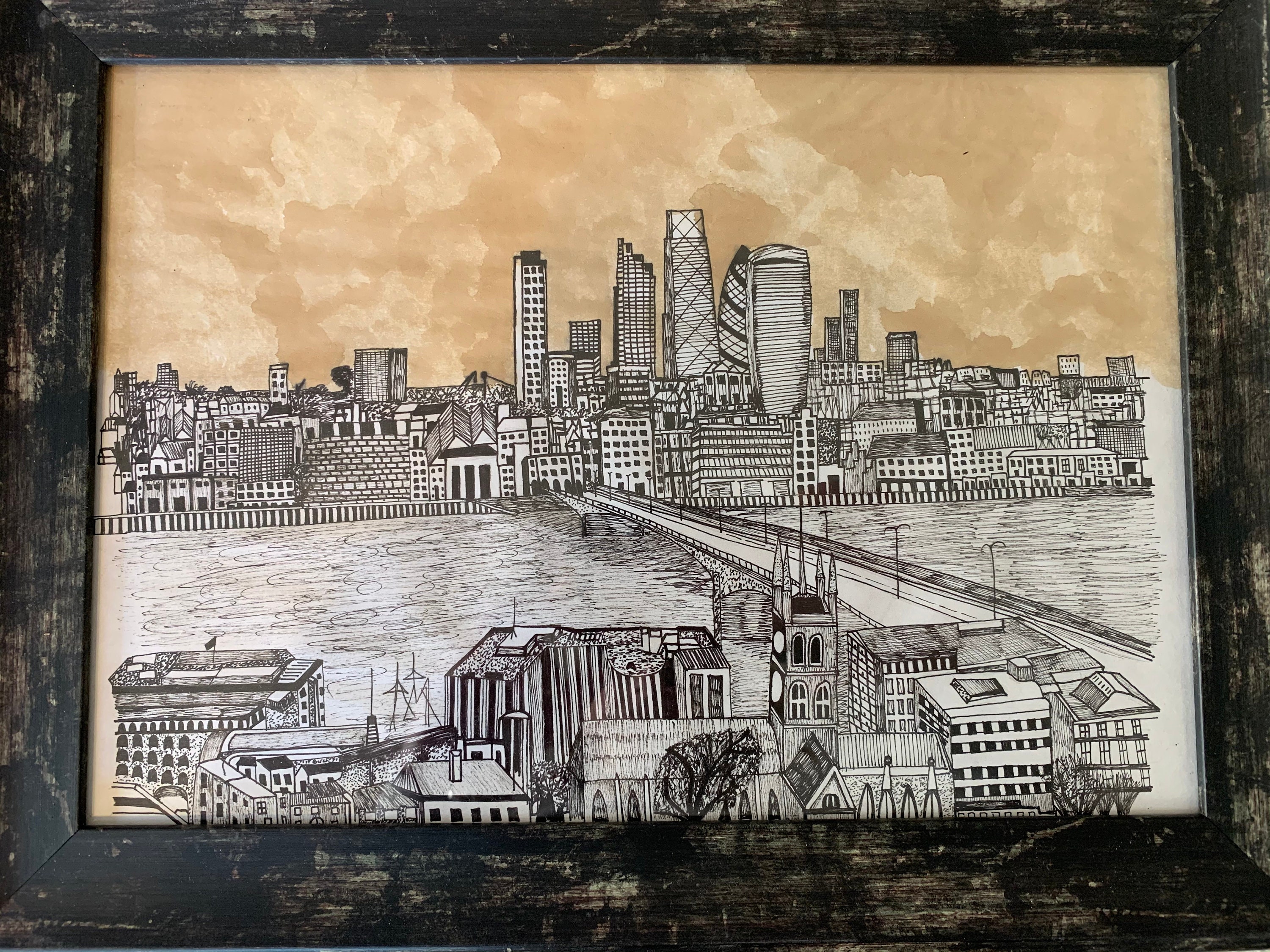London Cityscape Drawing | Etsy