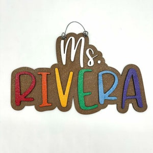 Customized Teacher Door Hanger