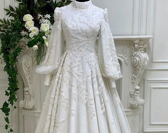 Muslim Bridal Dress Etsy