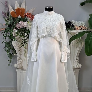 chinese dress ladies Grey Ethnic Turkish Bridal Long Tail Kaftan Gown Dress 40