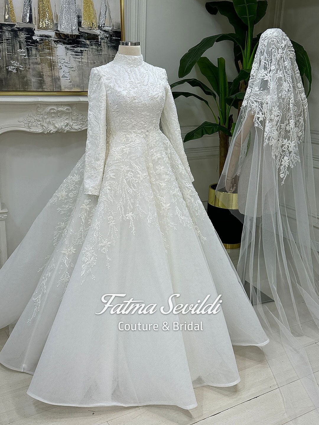 Brides Long Satin White Dress Back Stock Photo 2334705359 | Shutterstock