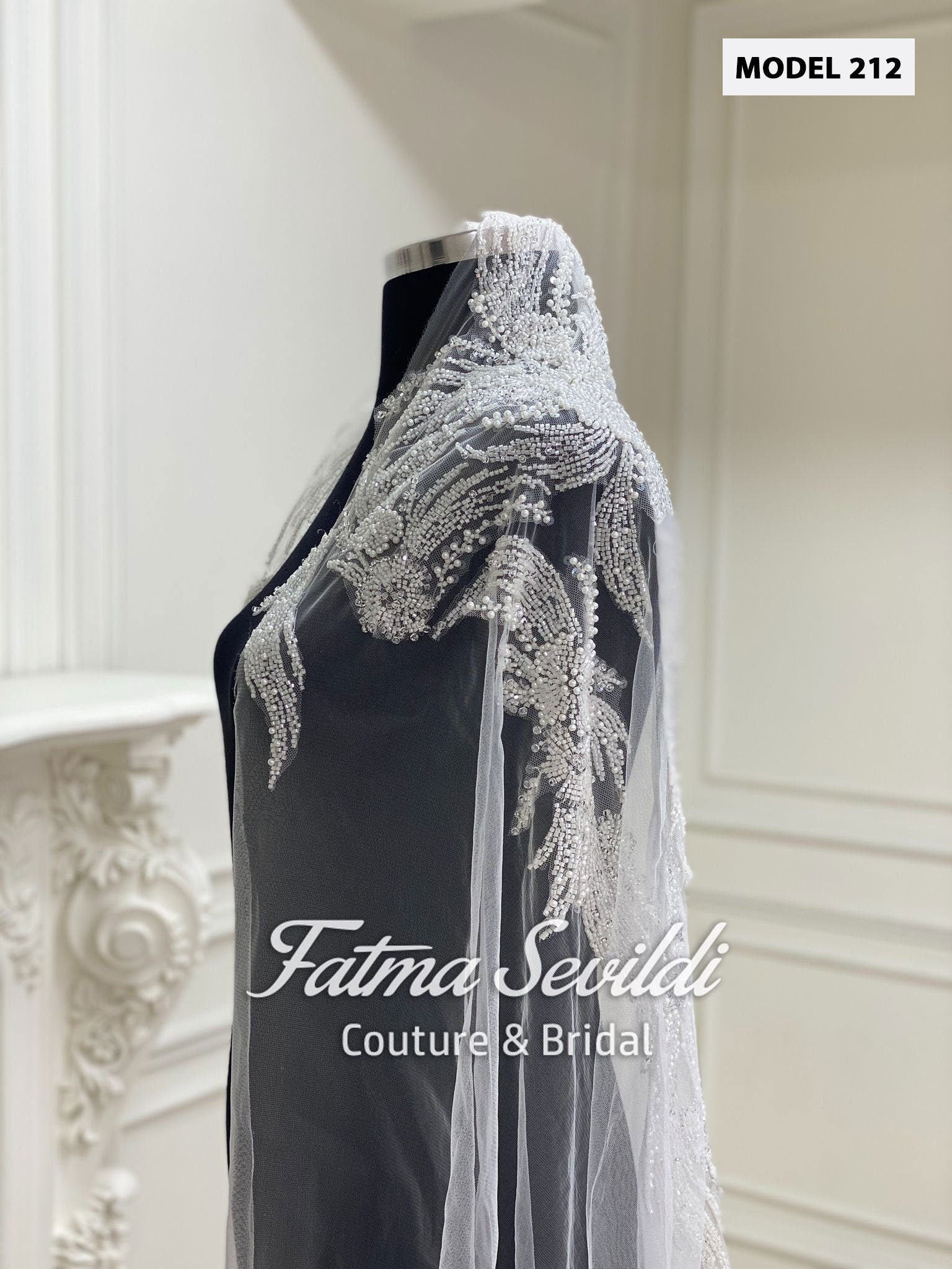 bridal hijab veil