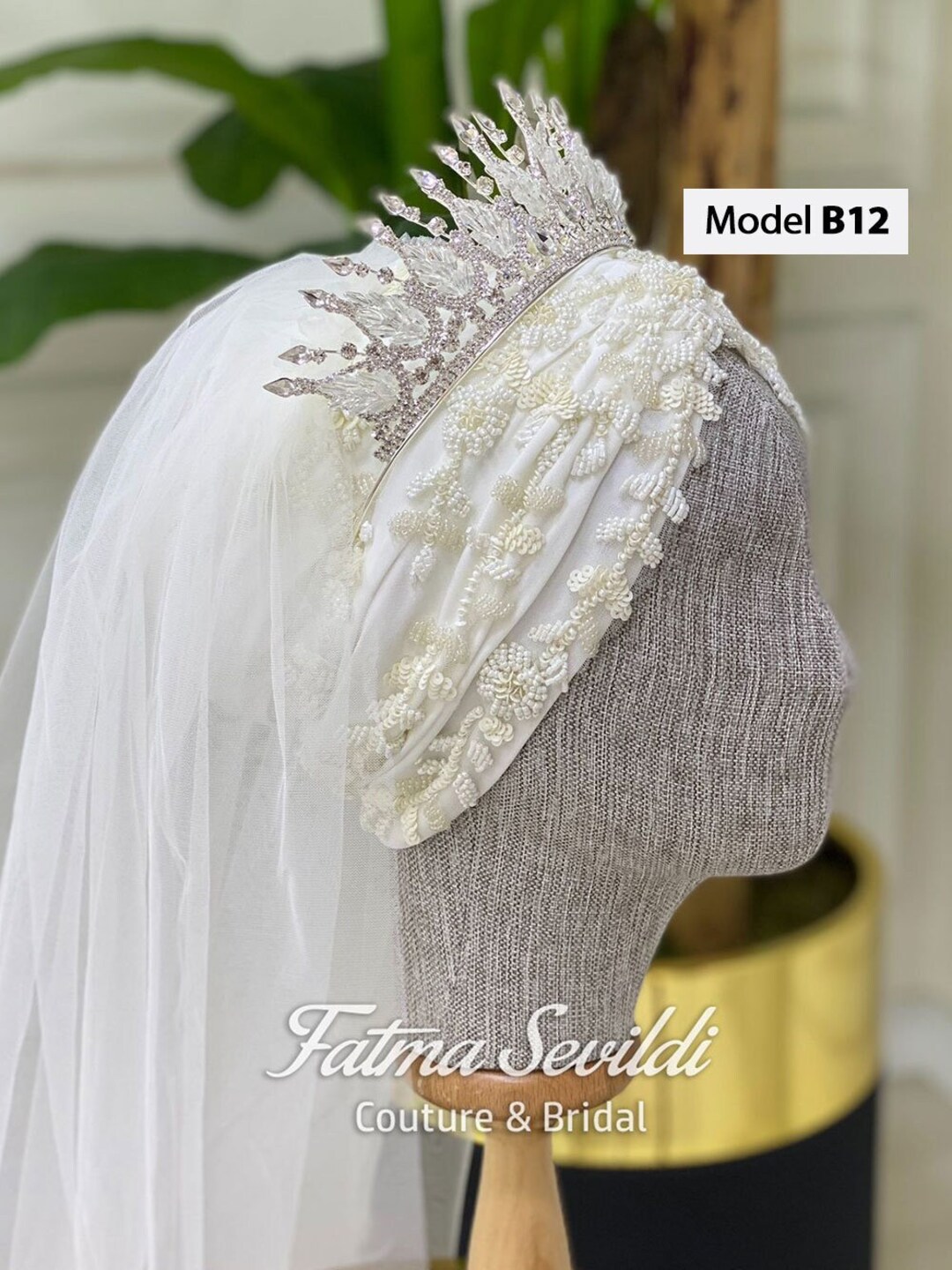 bridal hijab caps