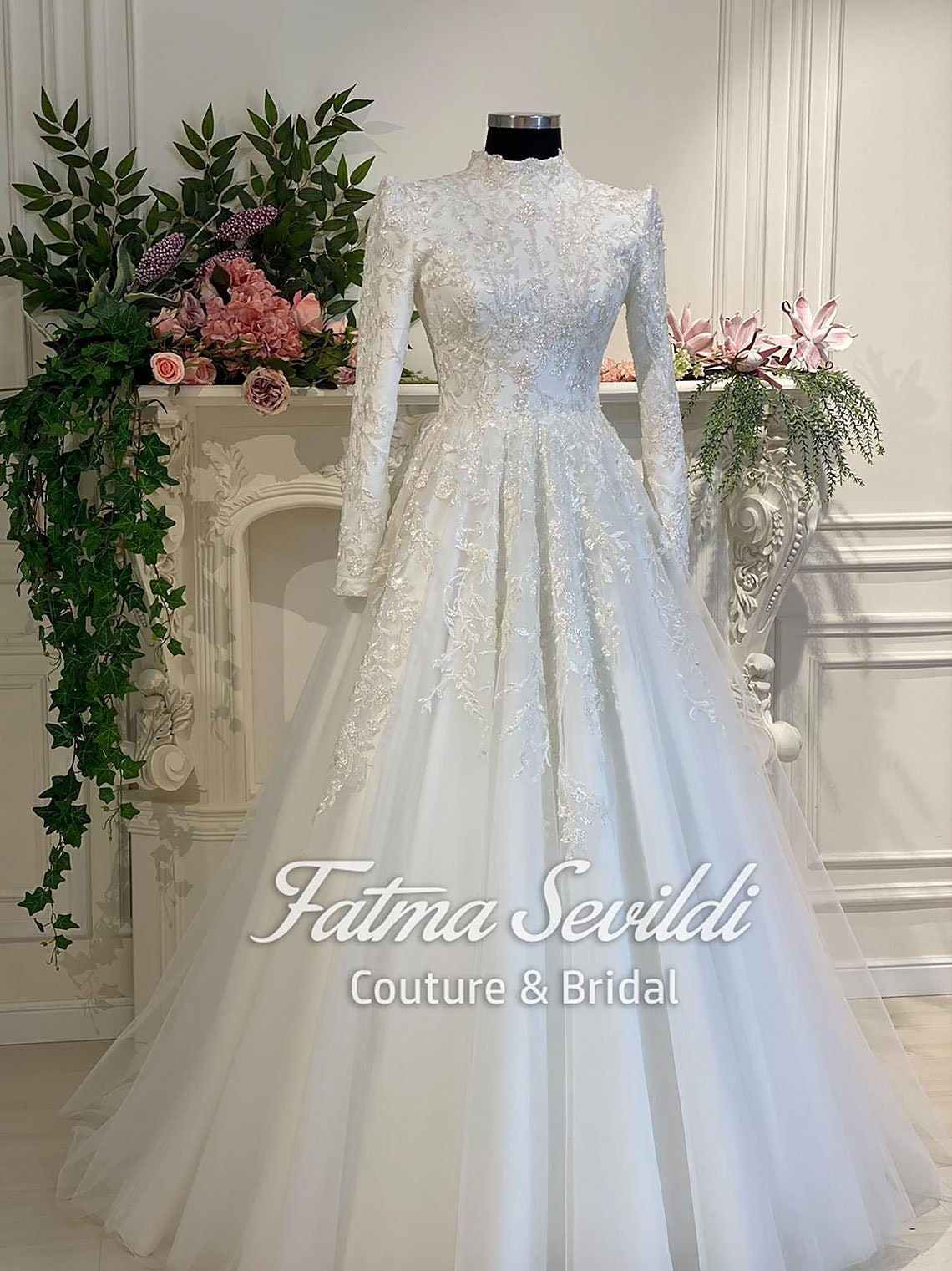 Hijab Wedding Dress Elegant Muslim 