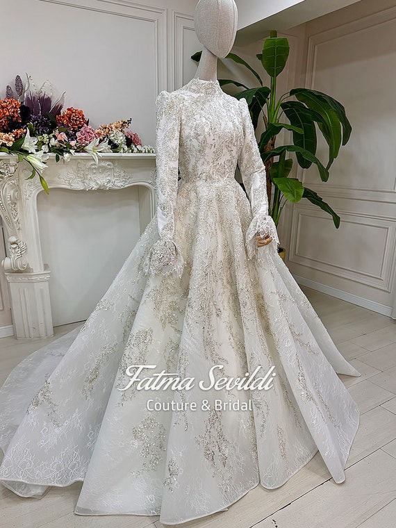 turkish hijab wedding dress