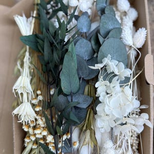 DIY dried flowers DIY set &quot;Nature Touch&quot; in natural colors, DIY dried flower bouquet, DIY dried flower wreath with Lagurus, Eucalyptus, Phalaris