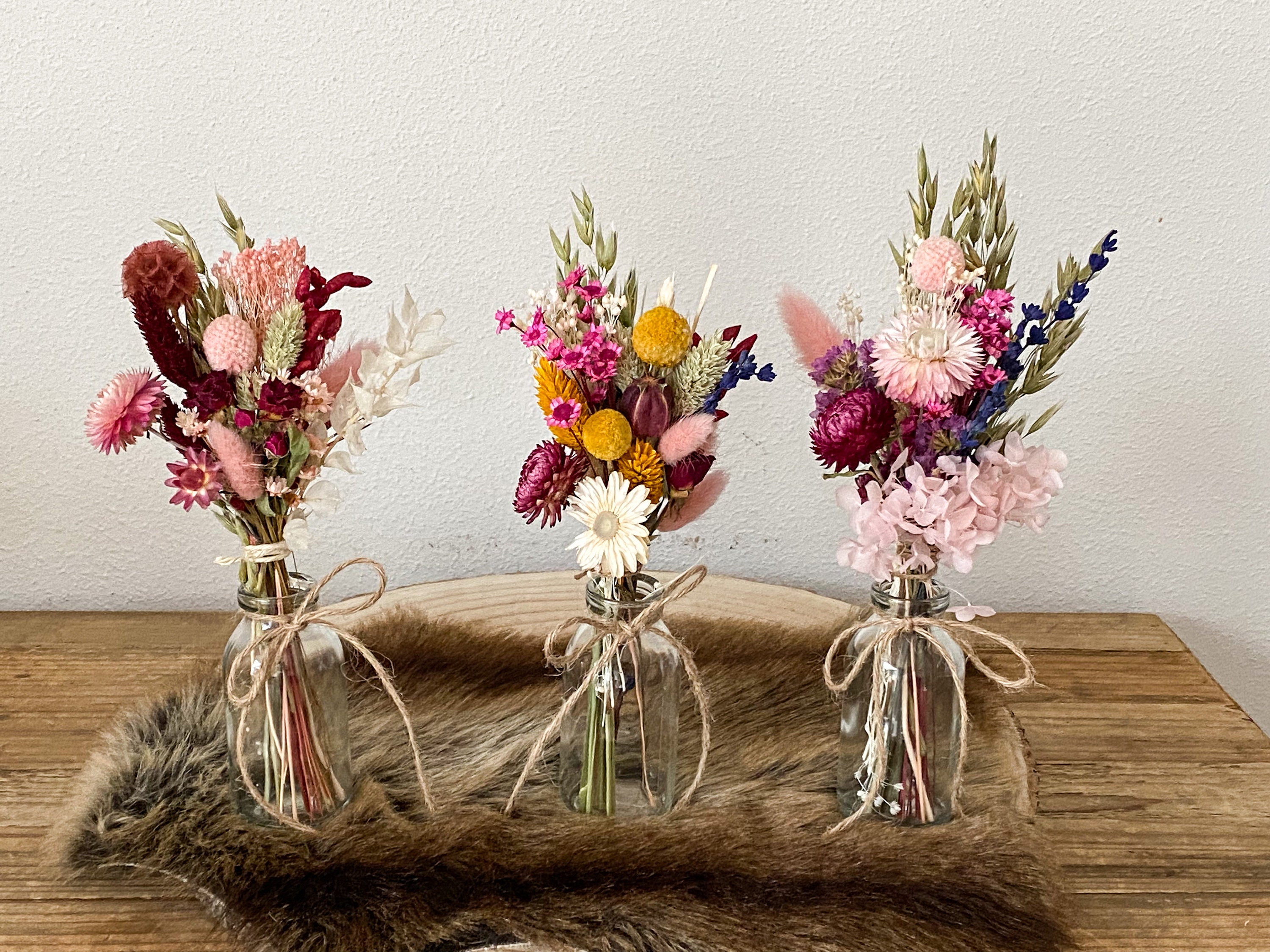 Dried Flower Bouquet With Vase