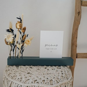 Flowerboard, Flowergram as a card holder with dried flowers Wooden bar with flowers, Mother's Day, birthday, wedding image 3