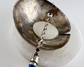 Vintage Sterling Silver Ponytail Holder: Native American  display picture 2