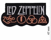 Led Zeppelin Zoso VINTAGE MINT Condition 80s Patch Badge Embroidered Iron on Applique