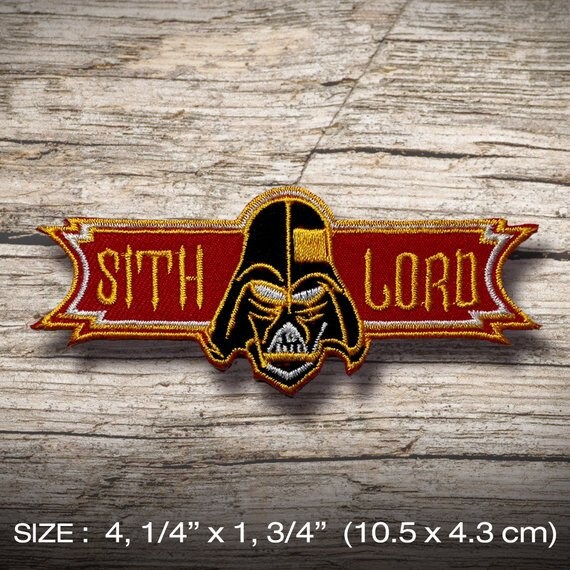 Sith LORD Patch Iron on Decorate Embroidered Jac