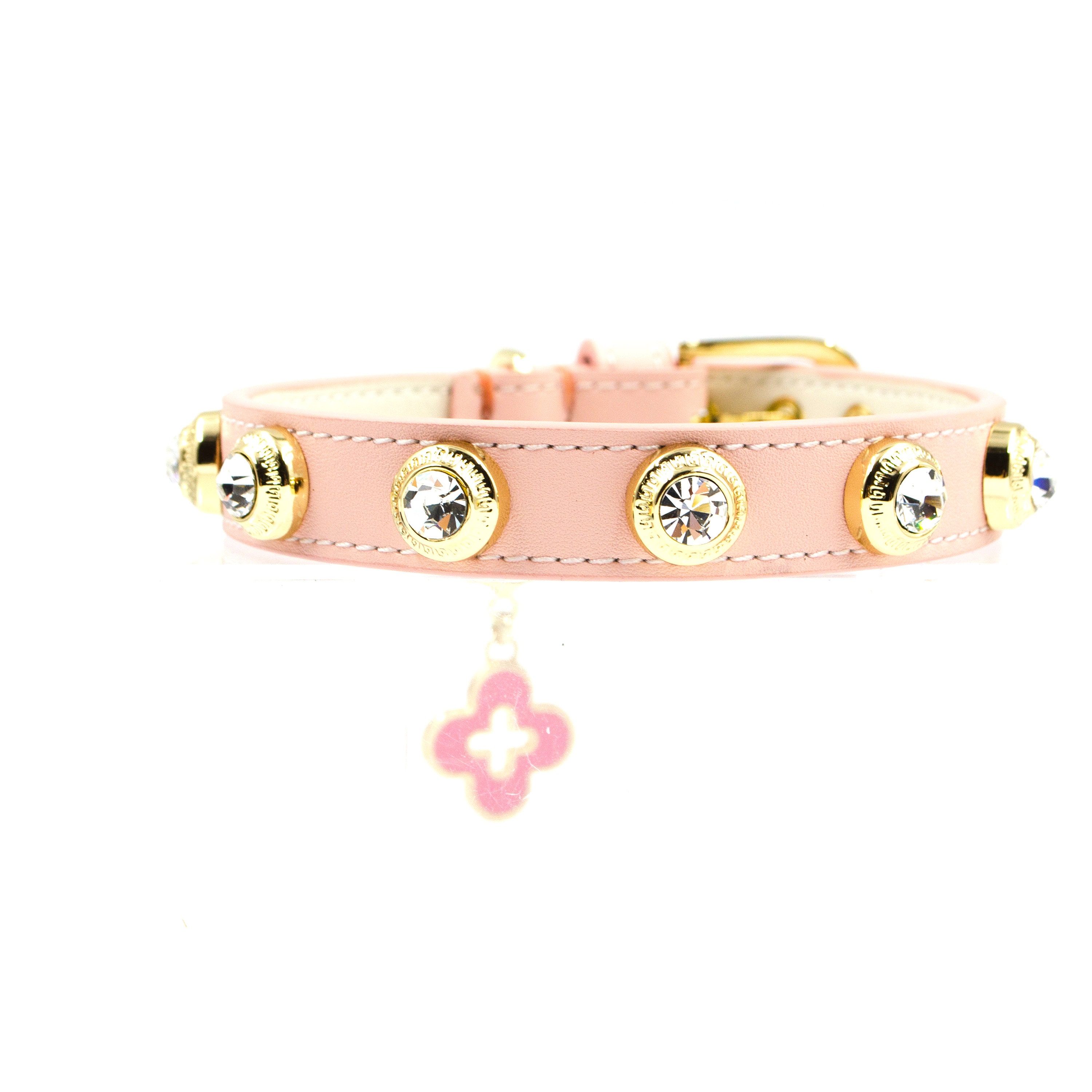Genuine Leather Handmade Baby Pink Dog Collar Puppy Collar Etsy
