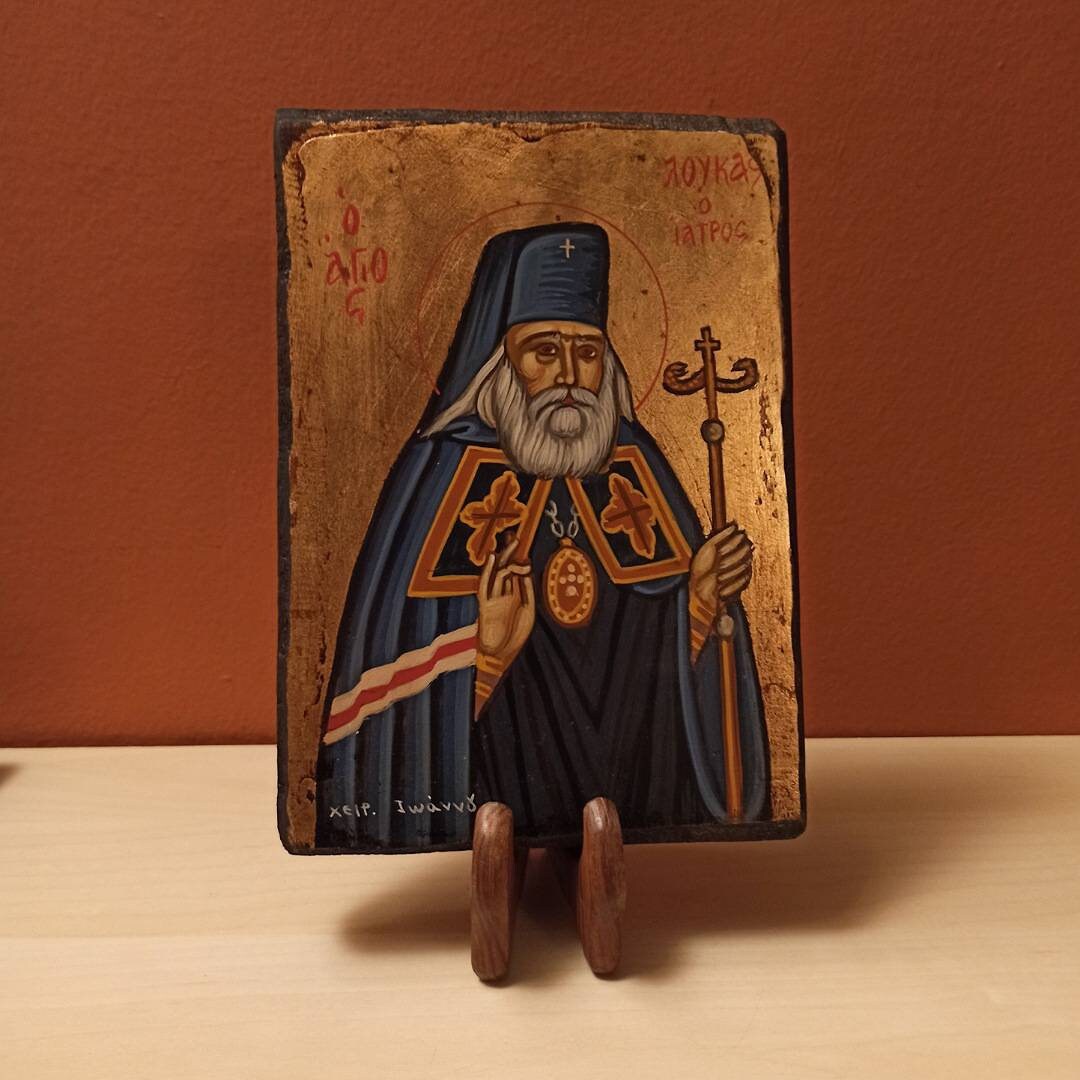ギリシャイコン 聖ルカ St luke surgeon icon - Etsy 日本