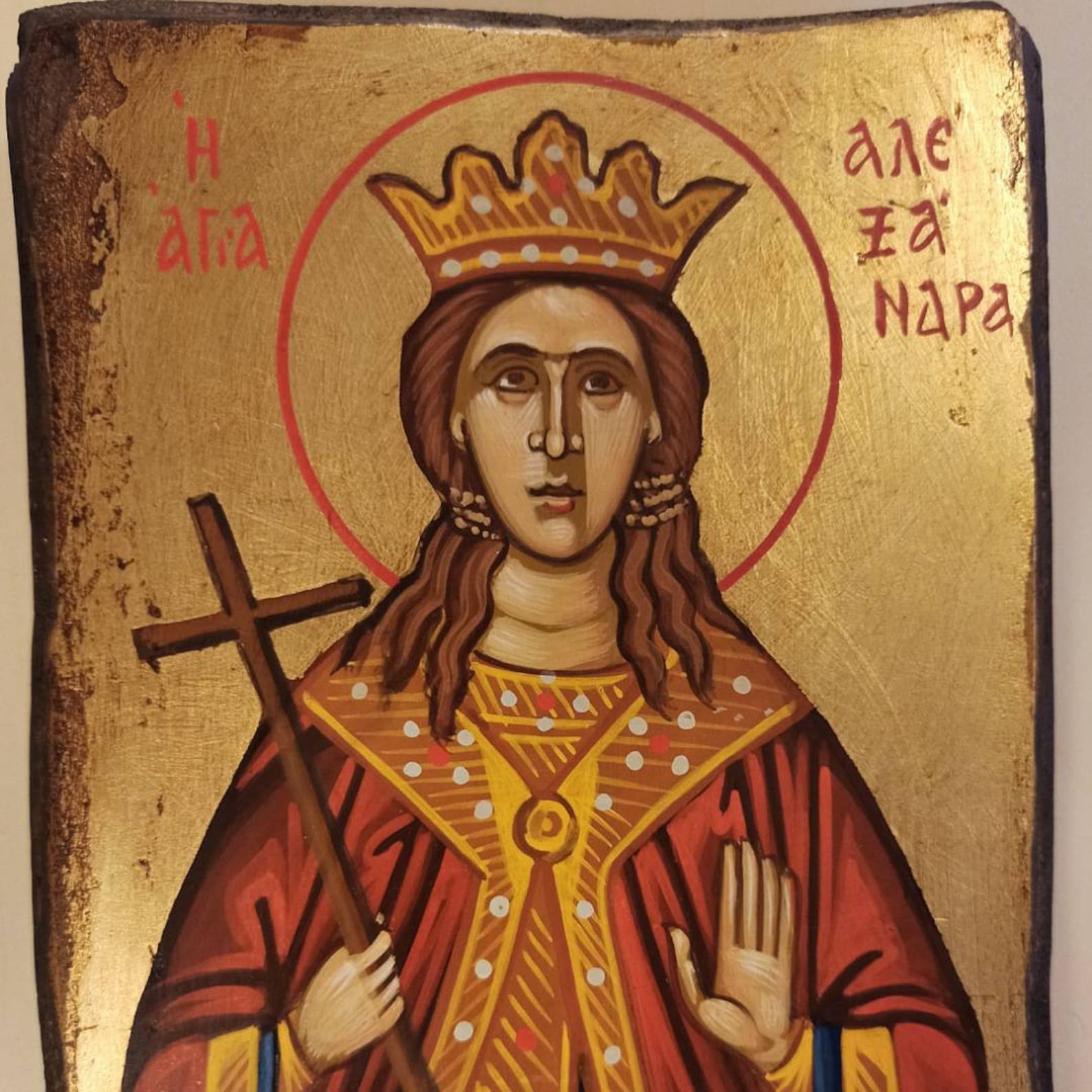 Saint Alexandra of Rome Η Αγία Αλεξάνδρα Hand Painted Etsy