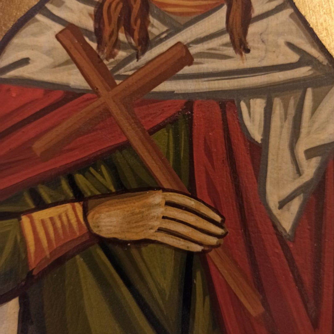 Saint Kyriaki Αγία Κυριακή Hand Painted Greek Orthodox Etsy