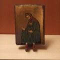 Saint John the Baptist, ( Ο Άγιος Ιωάννης ο Πρόδρομος ) hand painted Greek Orthodox Byzantine icon.
