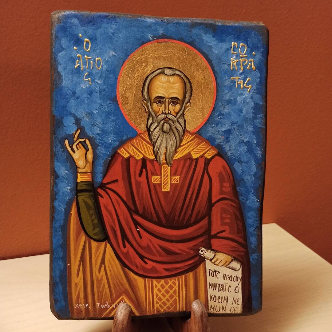 Saint Xenophon Άγιος Ξενοφώντας Hand Painted Greek Orthodox Etsy