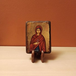 Saint Terpsichore, ( Αγία Τερψιχόρη ), hand painted Orthodox Byzantine icon.