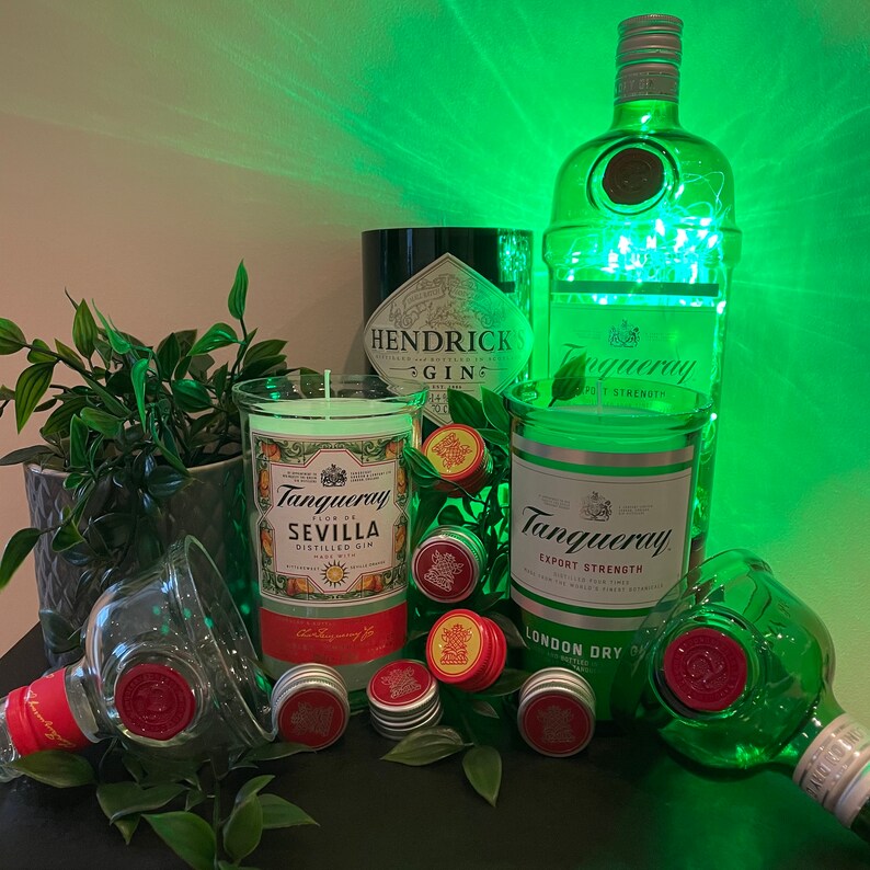 Gin Bottle Candles Etsy UK