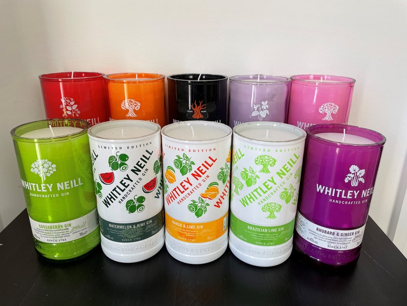 Gin Bottle Candles Etsy UK