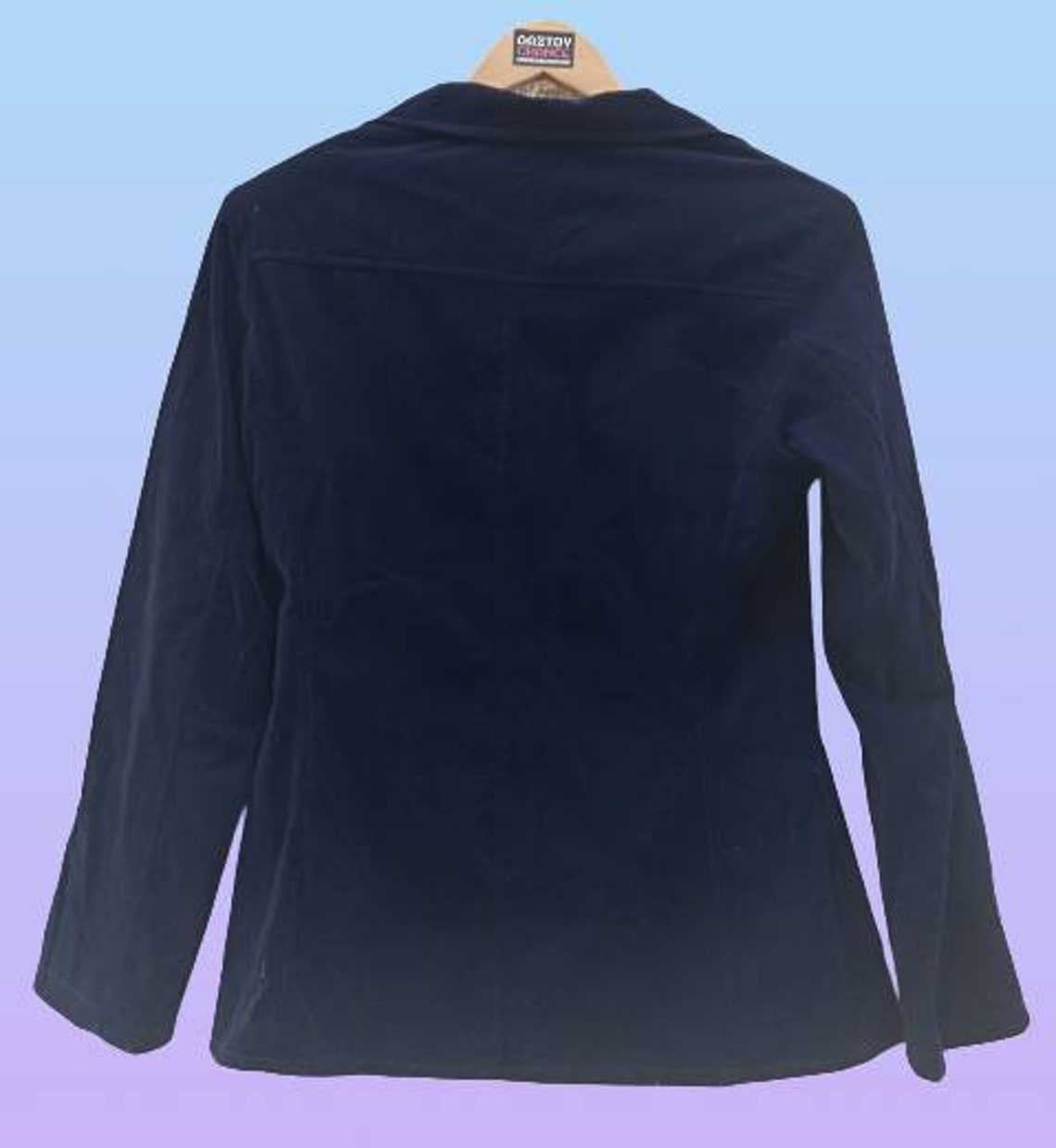 Vintage Blue Velvet women's blazer/ Brand Nat Jango / Made Etsy