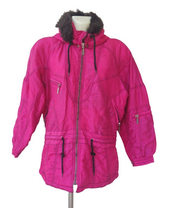 Women Vintage Pink jacket/ Ski Sportwear/ vtg/ Re… - image 4