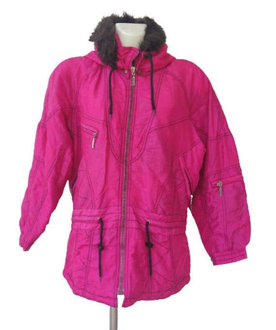 Women Vintage Pink jacket/ Ski Sportwear/ vtg/ Re… - image 2