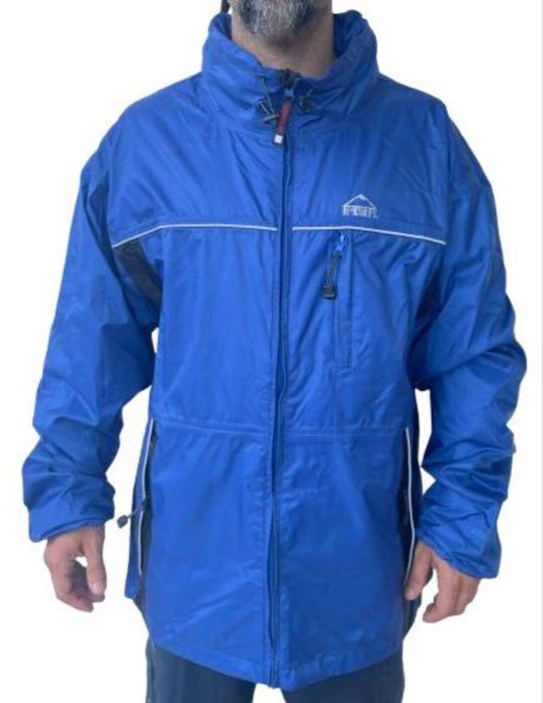 Cloud giacca antipioggia personalizzata con cappuccio e zip