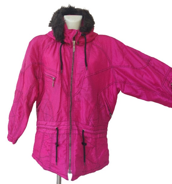 Women Vintage Pink jacket/ Ski Sportwear/ vtg/ Re… - image 8