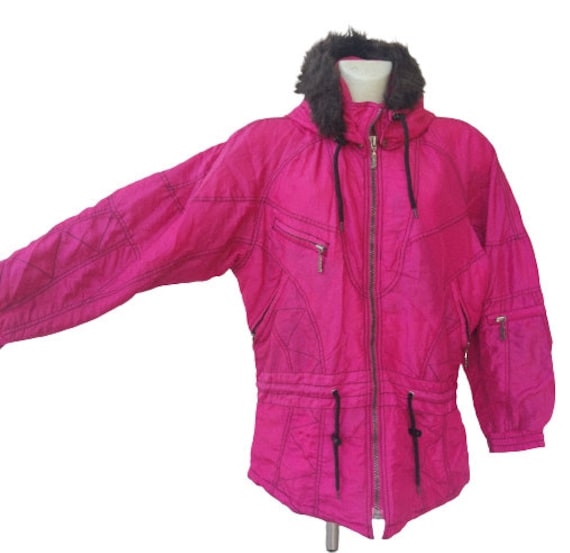 Women Vintage Pink jacket/ Ski Sportwear/ vtg/ Re… - image 9