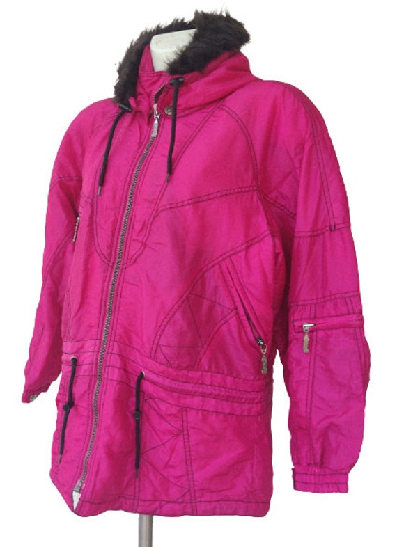 Women Vintage Pink jacket/ Ski Sportwear/ vtg/ Re… - image 3