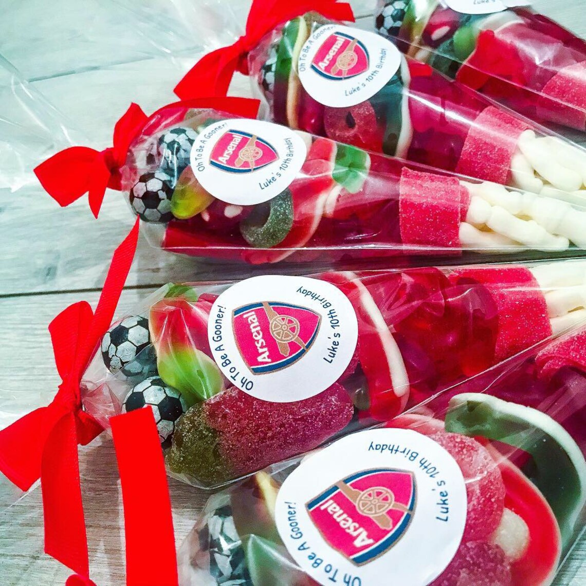 Personalised Football Themed Sweet Cone Etsy UK